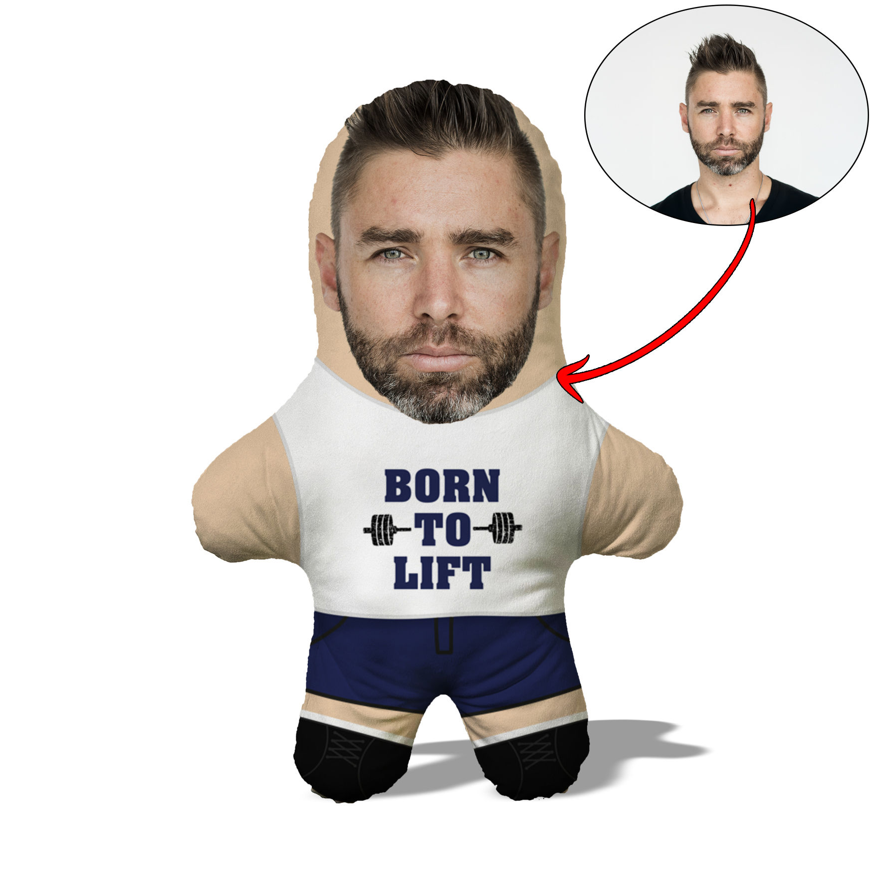Подушка Born to Lift MiniMe, для любителей тягать большой вес