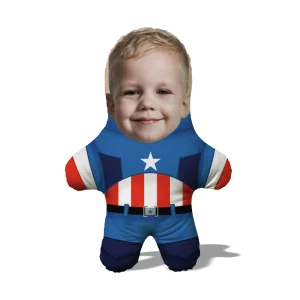 Подушка Капитан Америка MiniMe, супергерой с вашим лицом