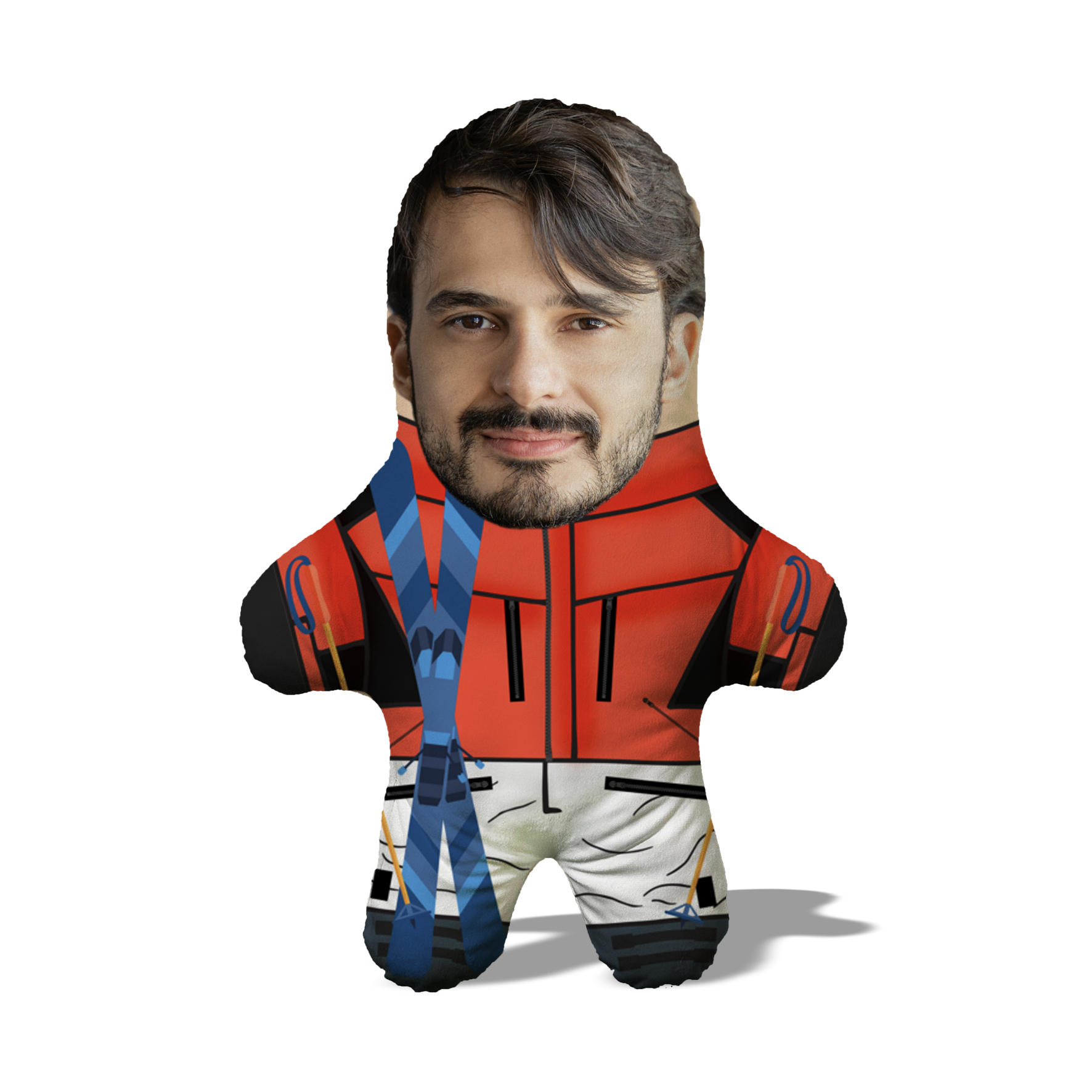Подушка Лыжник MiniMe, подарок для любителей экстрима